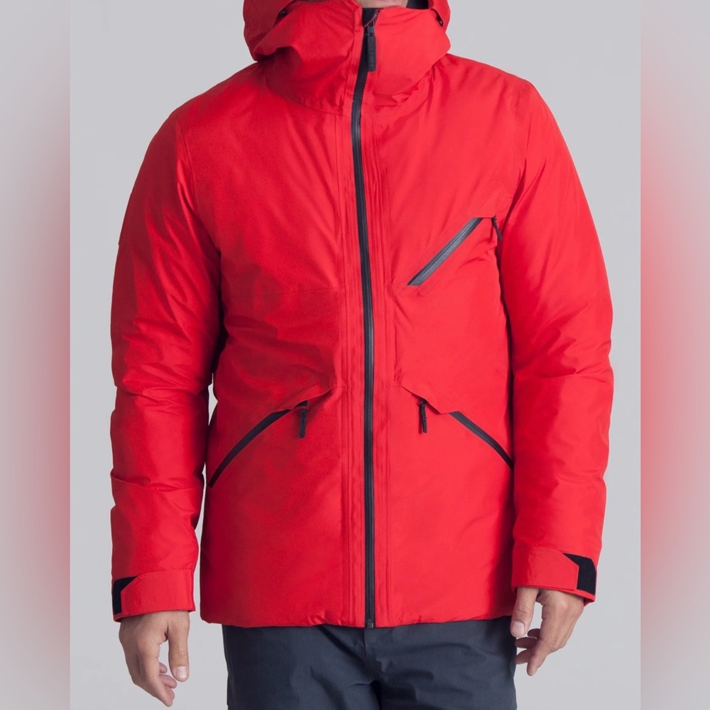 Aether Crest Down Jacket - Red Ski Jacket Medium - image 1